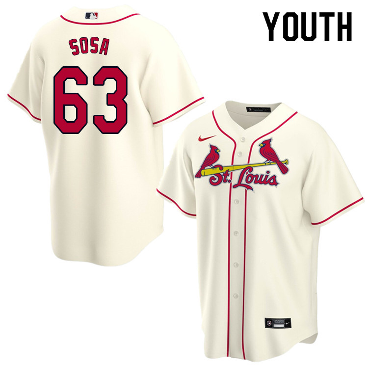 Nike Youth #63 Edmundo Sosa St.Louis Cardinals Baseball Jerseys Sale-Cream